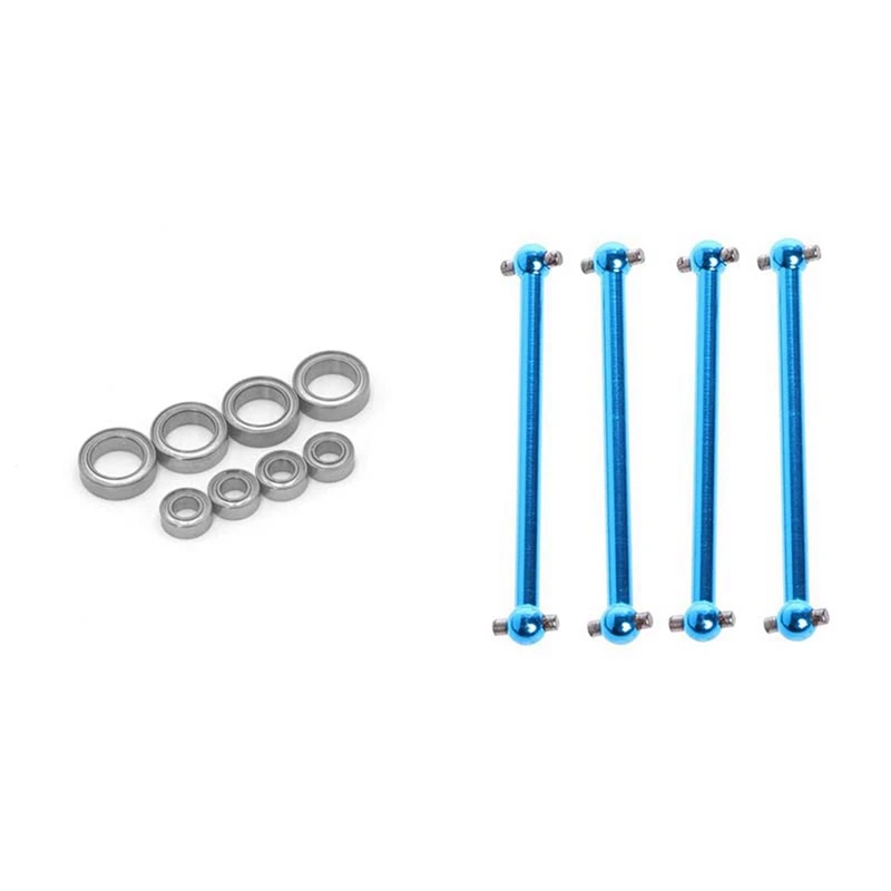 

2 Set RC Car Part: 1 Set Ball Bearings 4X8X3mm 8X12X3.5mm & 1 Set Metal Dogbone A959-07 Universal Drive Joint