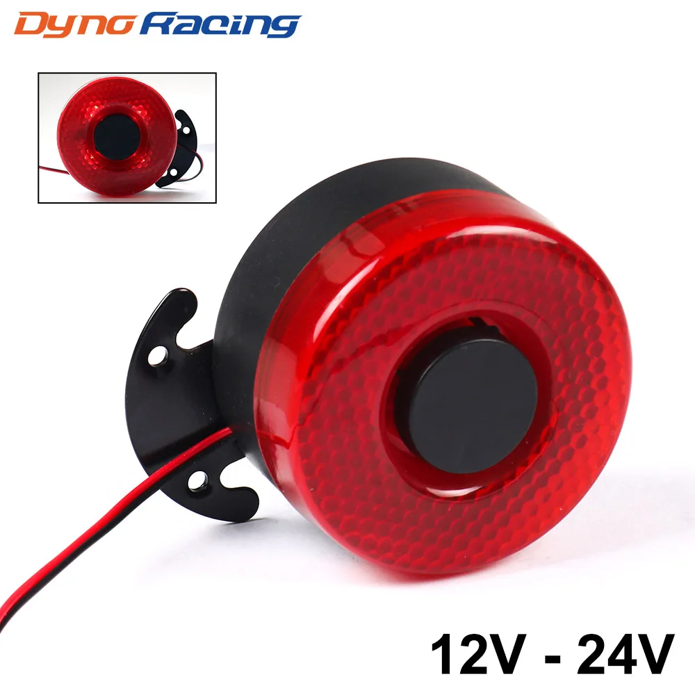 

DC 12V-24V 105dB Auto Warning Siren Sound Signal Backup Alarms Horns With LED Beep Reverse Air Horn for the Car BX102098