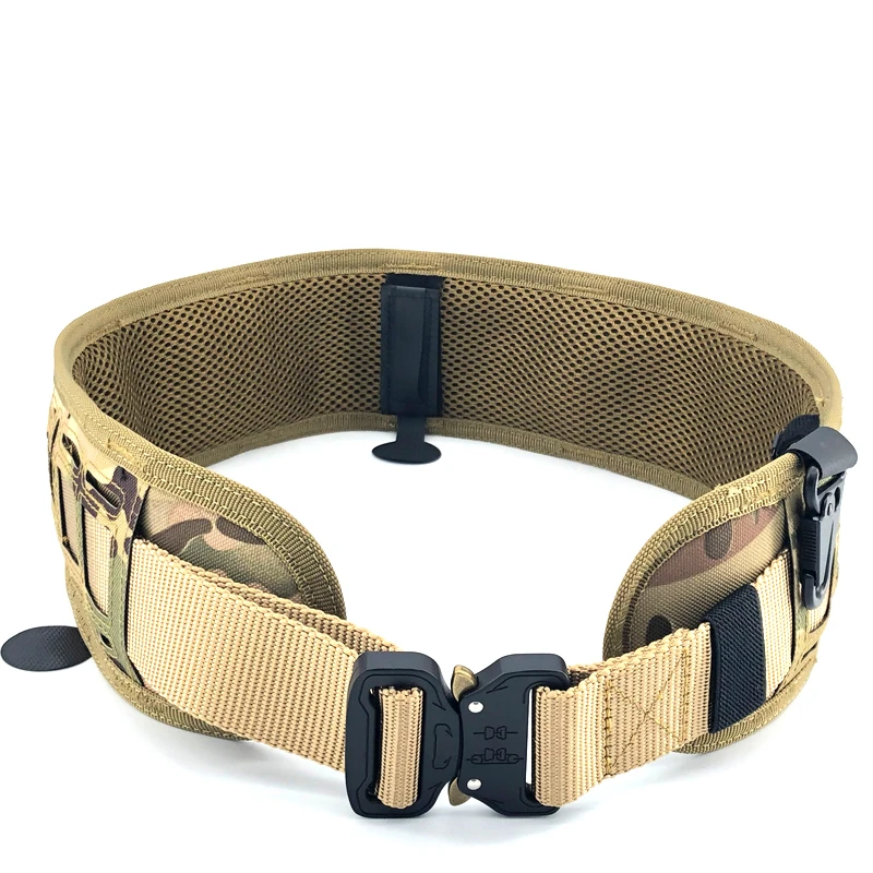 

Tactical Combat Belt Molle Waist Belt Gear Army Girdle Working Military Outdoor Hunting Training Quick Release Nylon Battle Belt