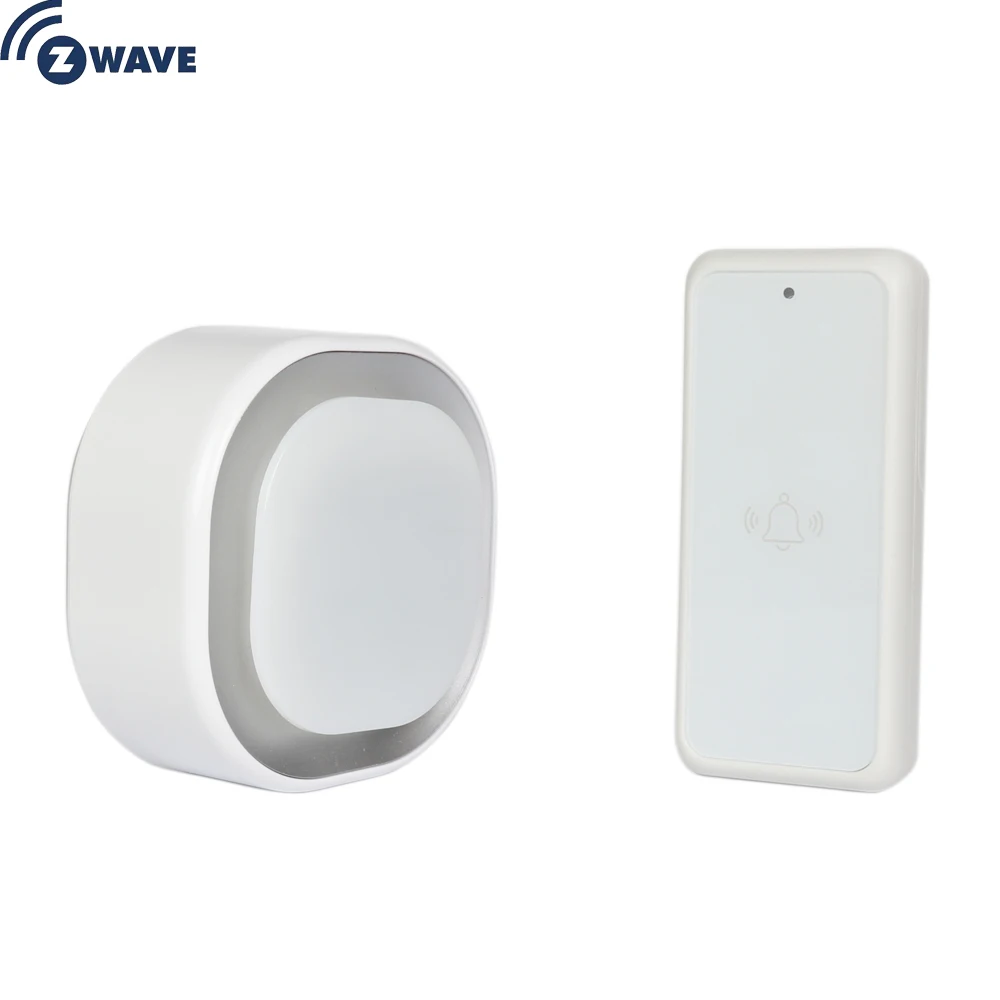 Умный дверной звонок Z Wave Plus для домашней безопасности со светодиодной