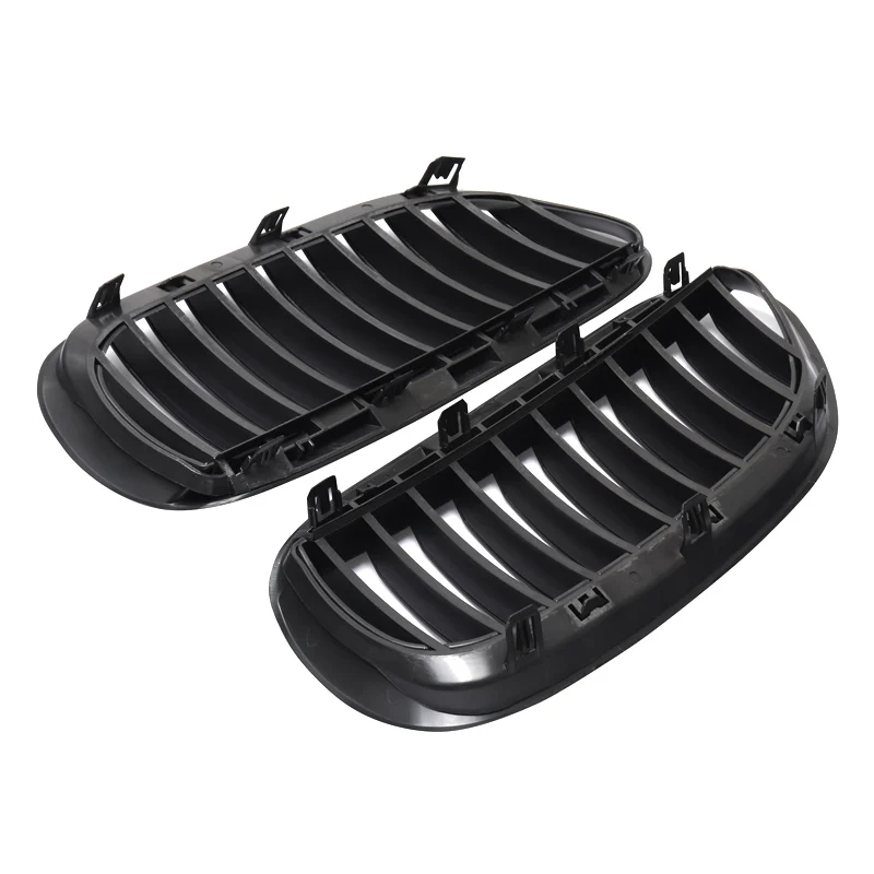 

MagicKit 2pcs Matte Black Front Kidney Car Styling Racing Grilles for BMW 6 Series E63 M6 645Ci 650i E64 Coupe Cabrio 2005-2010