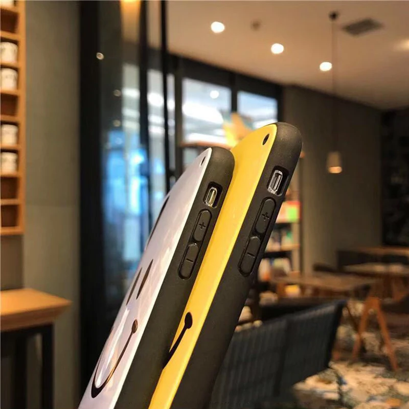 Чехол для телефона iPhone 11 Pro XS Max Smiley глянцевый чехол 7P с защитой от падения