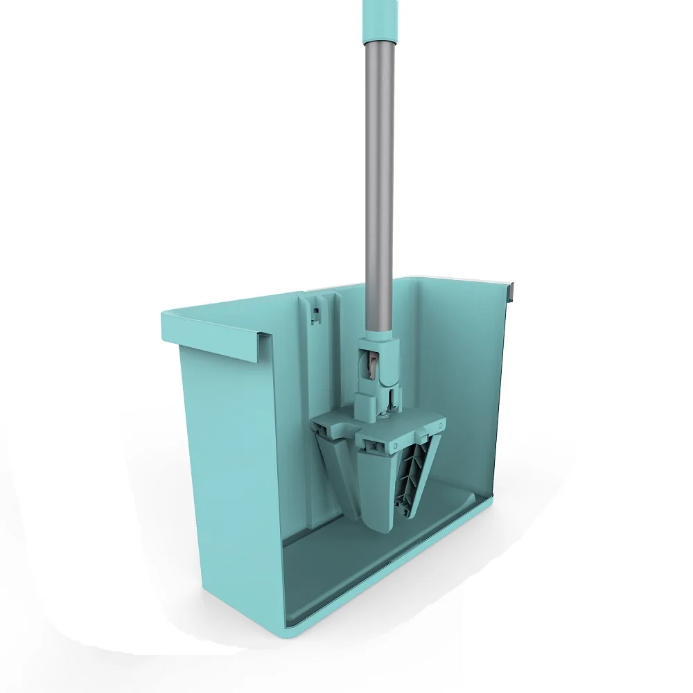 Вращающаяся Швабра-ведро Sokoltec плоская выдавливающаяся с прокладками из