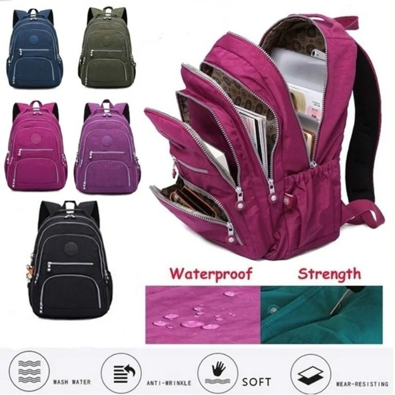 

Bolsa Mochila Feminina Women Backpack School Bag for Teenage Girls Nylon Casual Laptop Bagpack Travel Back Pack Kid 2020