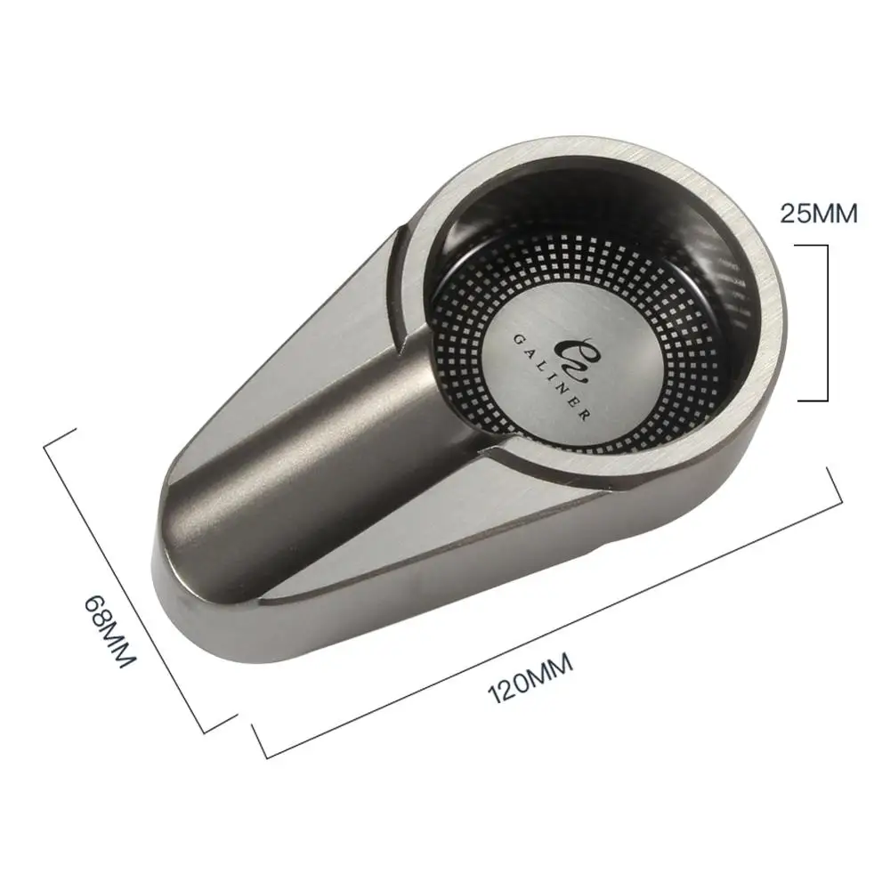 Galiner металлическая круглая пепельница для сигар переносная дорожная сигарет