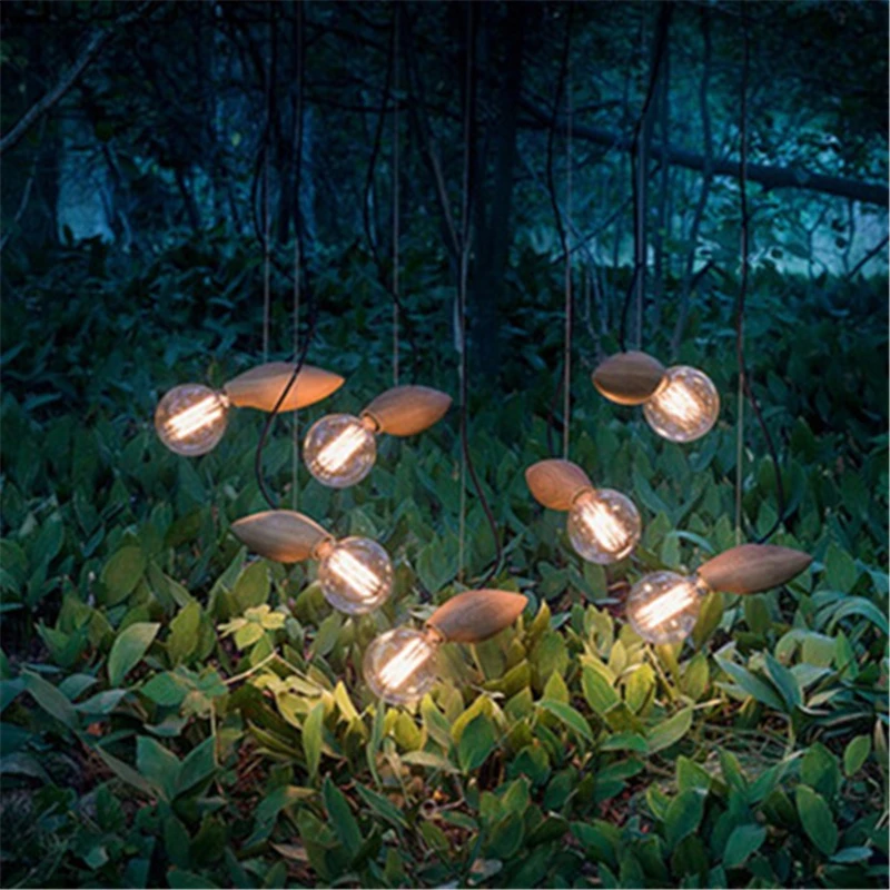 Северная Европа простой маленький светсветильник ресторан из твердой древесины