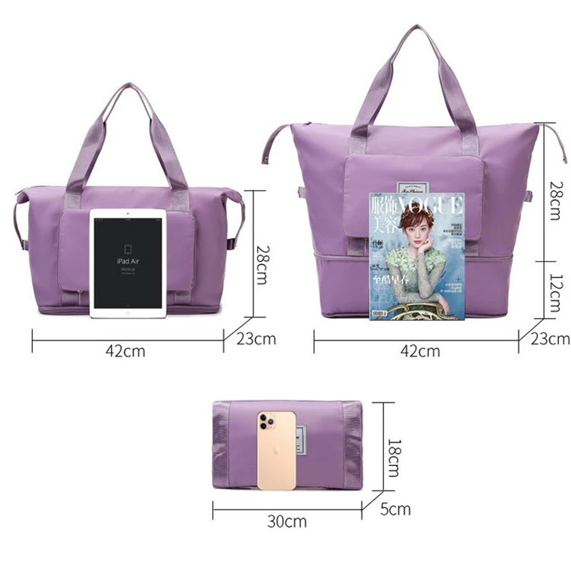 Складные вместительные женские сумки для спортзала сумка на плечо Женская