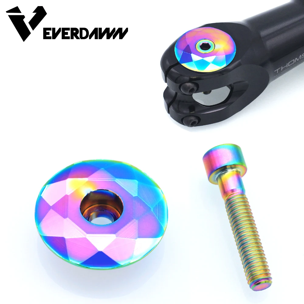 Легкая крышка для велосипедной гарнитуры из сплава + Искусственный шток болт