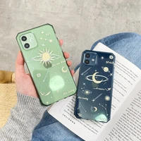 starry sky clear phone case for iphone 12 pro max 11 pro max 7 8 plus xs max xr 12mini x se side printing transparent soft cover