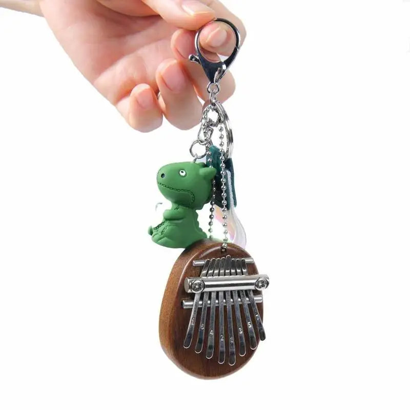 

8 Key Kalimba Mini Portable Thumb Piano Finger Percussion Keyboard Pocket Musical Instrument Christmas Present Toy Pendant