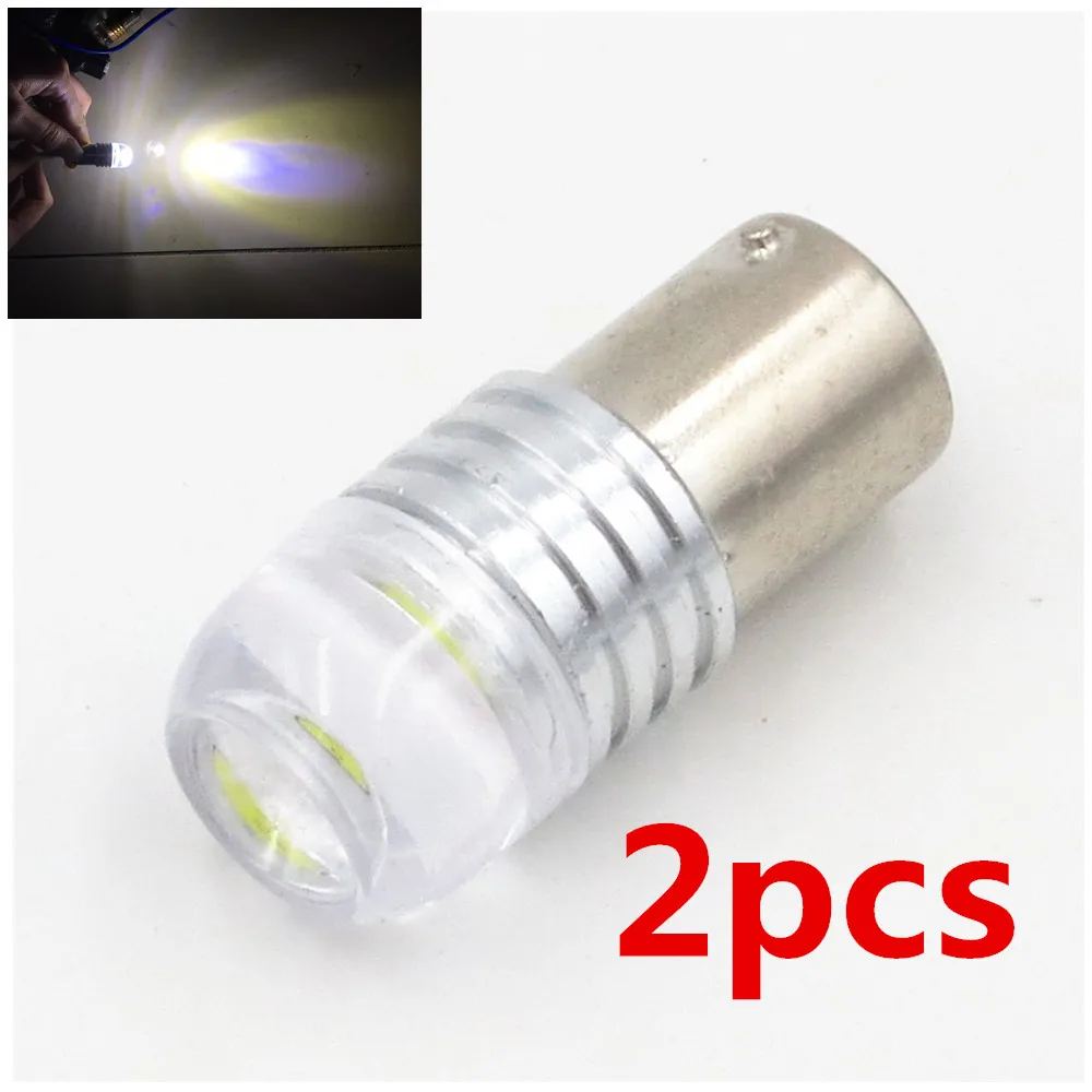2 шт. Автомобильные светодиодные лампы 1156 BA15S 1 COB P21W 12 В|led light car cob|car lightbulb lamp |