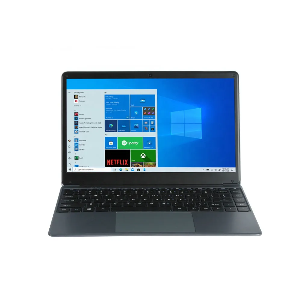 14'' Intel Celeron J3455 Laptop Quad Core 6GB+128GB SSD Windows 10 Pro Cheap students Notebook PC WiFi Bluetooth 2.3GHz Computer