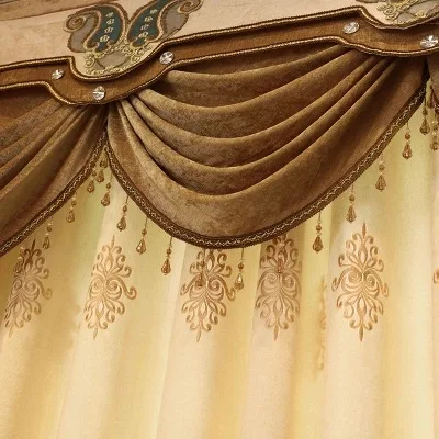 Шторы из синели для гостиной шторы с вышивкой спальни Валана. | Дом и сад