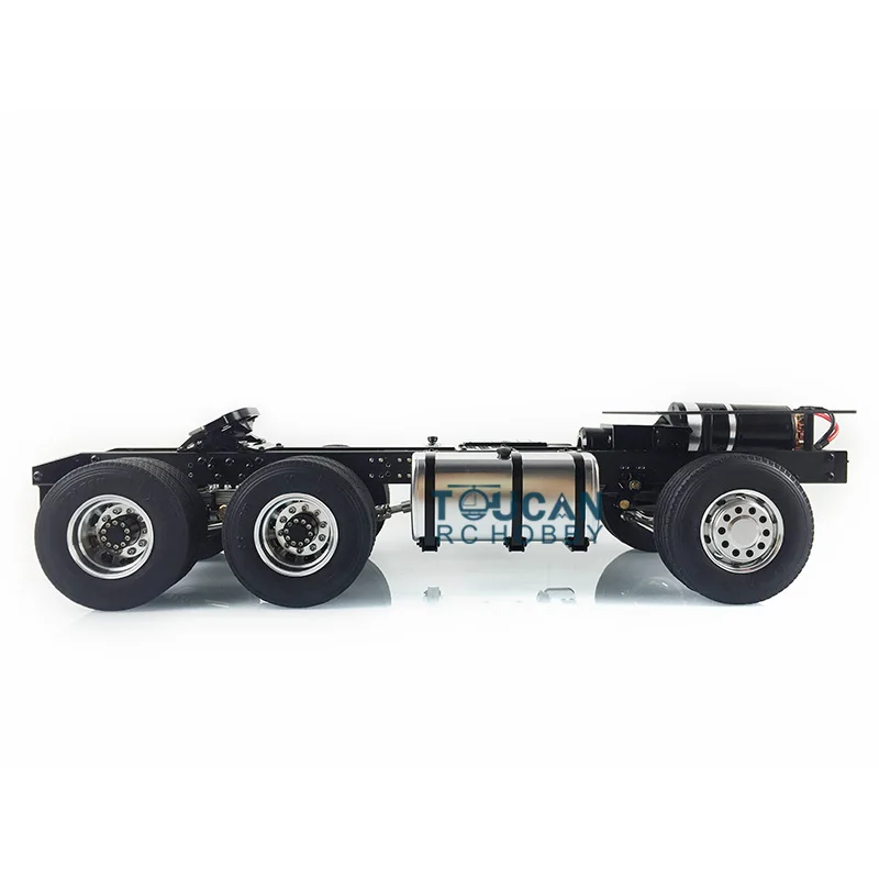 LESU 1/14 RC MAN 6*4 Металлический шасси Тягач Модель автомобиля W/двигатель 3 оси Tmy TH02013