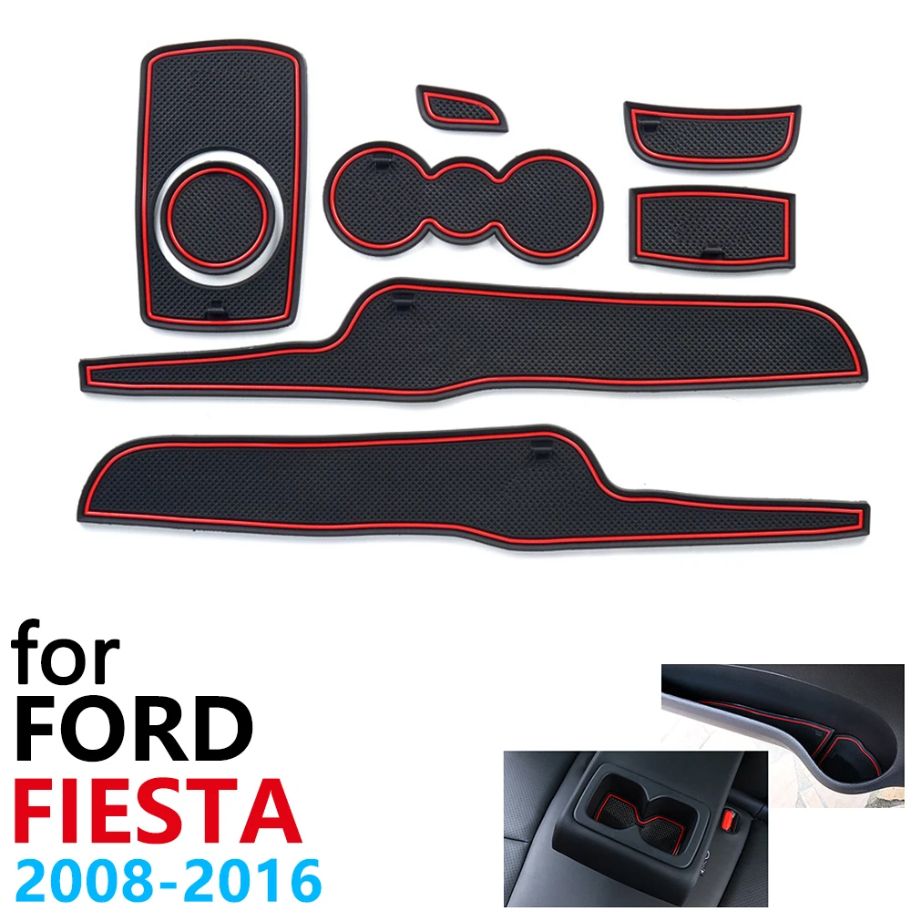 Противоскользящий резиновый коврик для подстаканника дверной паз Ford Fiesta MK6 MK7 ST
