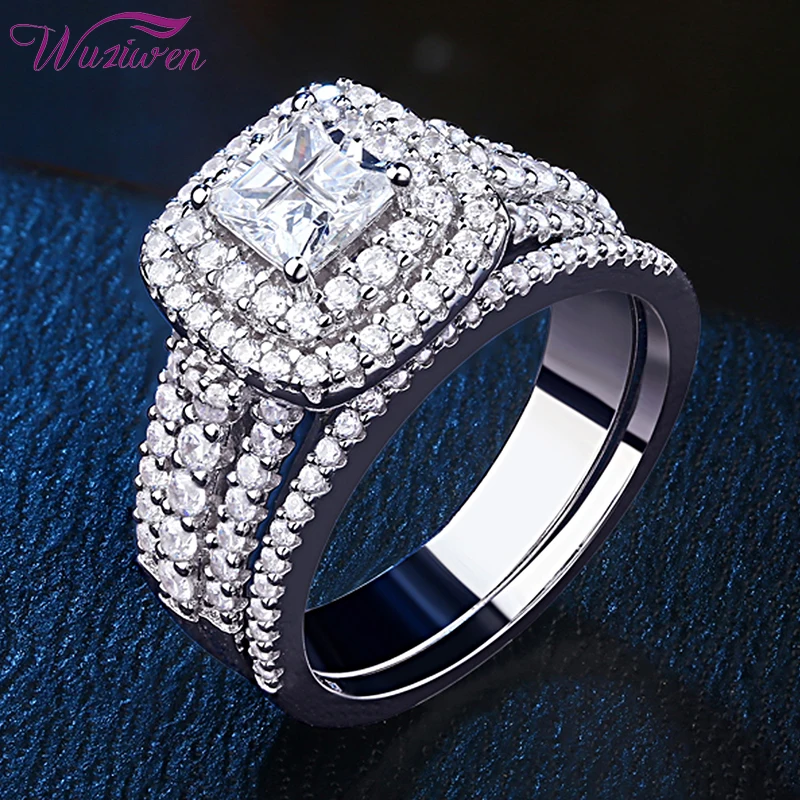 

Кольцо женское обручальное из серебра 925 пробы, с фианитами AAAAA