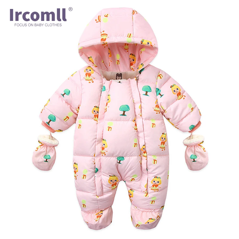 Ircomll Brand Newborn Baby Boy Girl Clothes Long Sleeve Warn Winter & Autumn Cartoon Printed Infant Bodysuit for Newborns