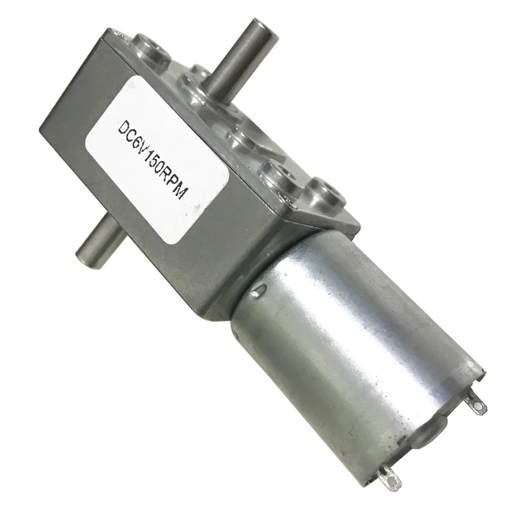 Двухвальный электродвигатель постоянного тока червячный мотор 6 в 12 В 24 от до 150