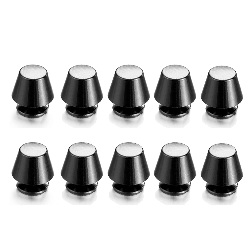 gunmetal 10 шт DIY ремень с заклепками винт гриб купол болт с круглой головкой винты Панк Металл гвоздь Ткань Кнопка для багажа одежда Сумка Обувь - Цвет: gunmetal