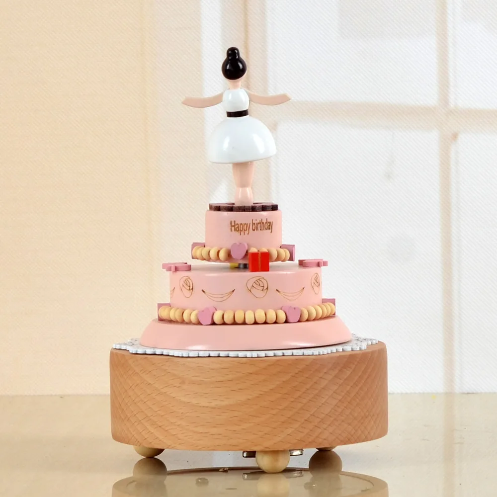 Очаровательная деревянная музыкальная копилка подарок на день рождения