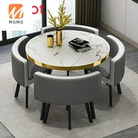 high end luxury simple small round table leisure reception table and chair modern table and chair set combination