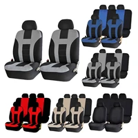 49pcs full set car seat cover polyester fabric auto seat cushion pad protector universal for cars funda para asiento de coche