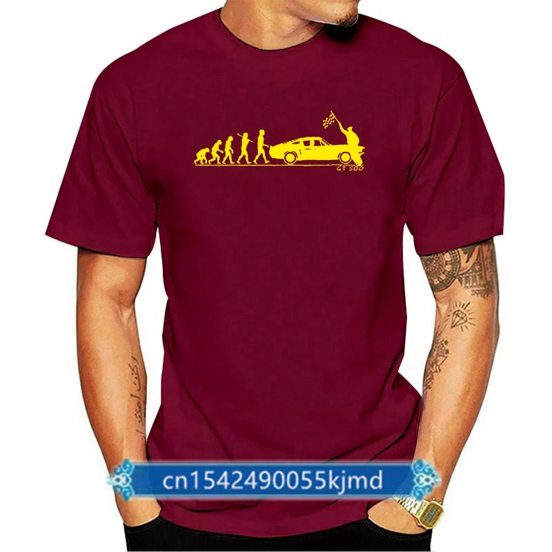 

Men 2019 Short Sleeve 'Evolution Of Man' Chequered Flag T-Shirt- Classic Classic American Car Fans Mustang Shelby Gt 500 Shirts