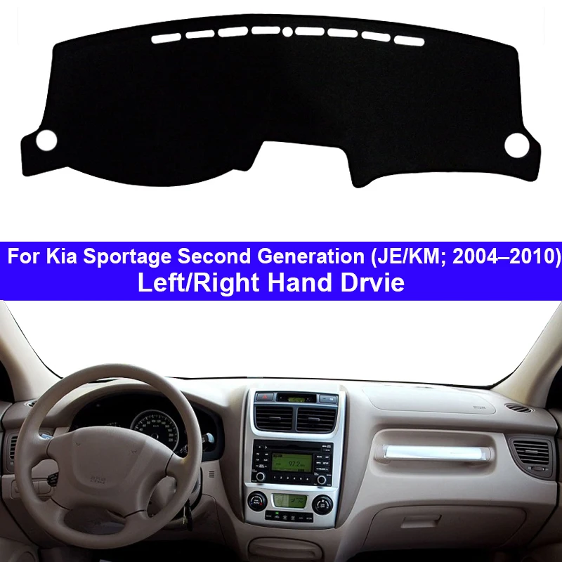 

Car Dashboard Cover Dash Mat Carpet For Kia Sportage 2nd Gen JE KM 2004 – 2010 LHD RHD Auto Dashmat 2005 2006 2007 2008 2009