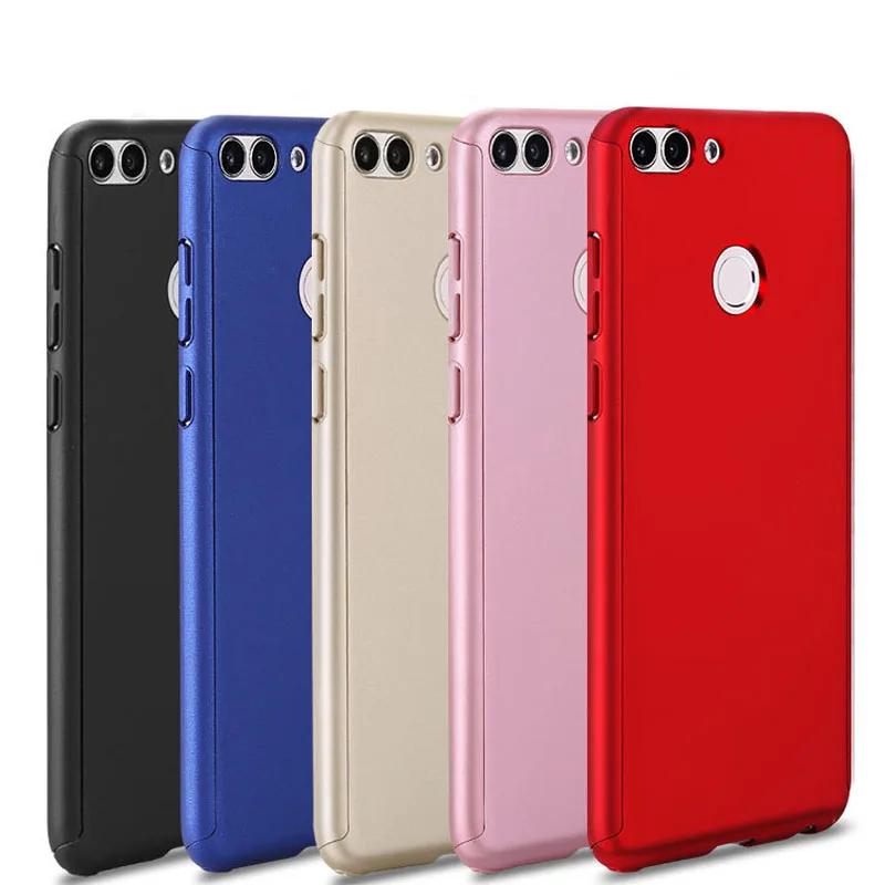 YSW For Huawei P Smart Case 360 Degree Full Cover Protection Hard PC with Tempered Glass Film | Мобильные телефоны и