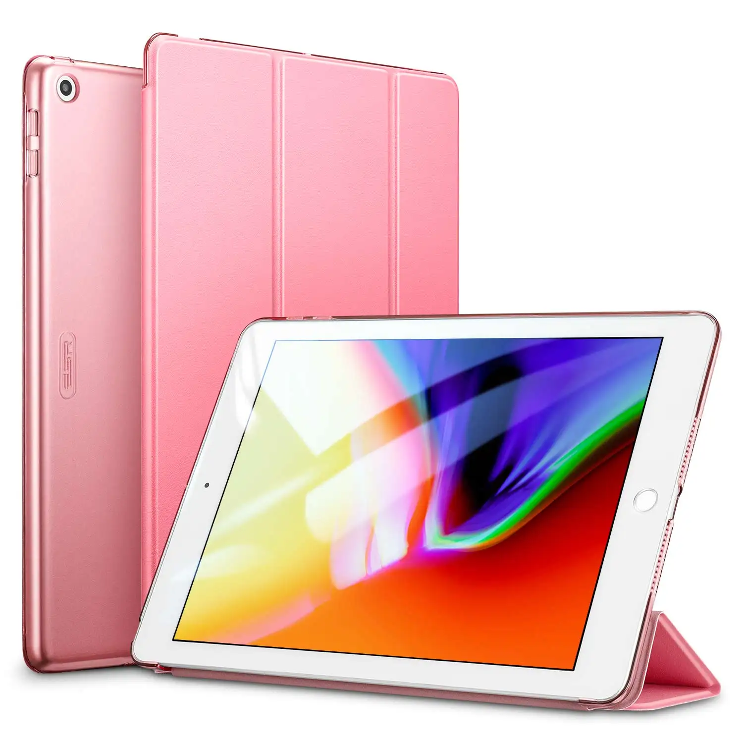 Цветной чехол ESR для iPad 9,7 дюймов, Ультратонкий чехол из искусственной кожи с функцией автоматического сна, Чехол для iPad 9,7& 6-го поколения