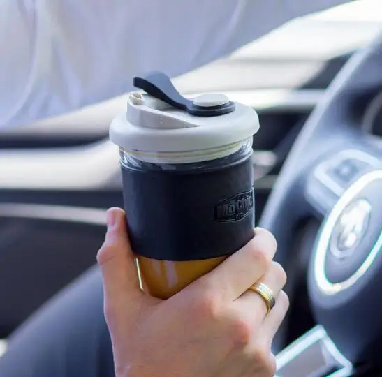 454 мл стеклянная кофейная чашка с крышкой из боросиликатного стекла|Кружки| |