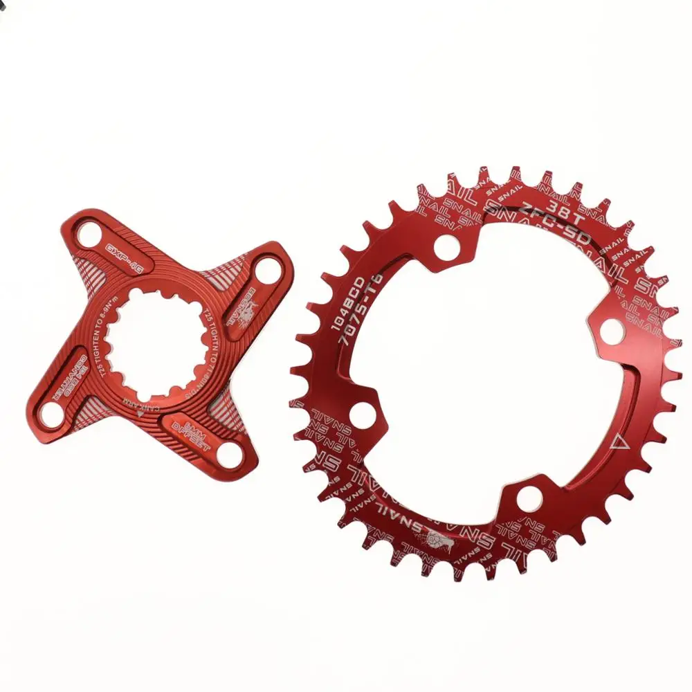 Улитка овальная Звездочка 6 мм офсетная XX1 Eagle X01 GX X1 X0 X9 для sram gxp DM 30T 32T 34T 36 38 MTB дорожный велосипед с прямым креплением