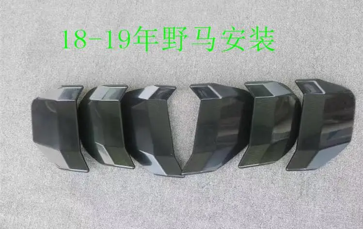 Высокое качество 6 шт./1 комплект ABS Автомобильная Задняя Крышка багажника хвост пленка дым черный Задний фонарь тени подходит для Ford Mustang - Цвет: 18-19
