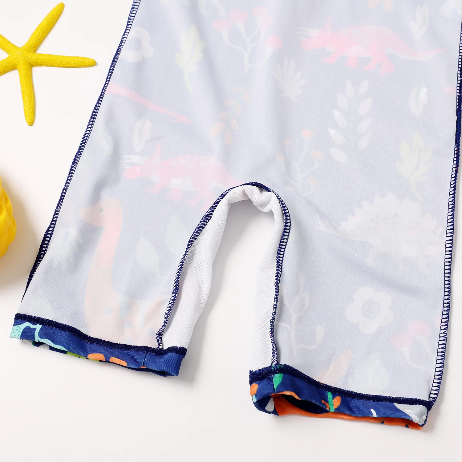 

Toddlers Infants Short Sleeve Zipper Bodysuit Babies O-neck High Waist Romper Casual Cartoon Printing Swimsuit Fashion Cute