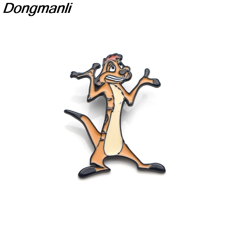 LT847 эмалированная брошь в форме короля льва стиле аниме Мультяшные креативные