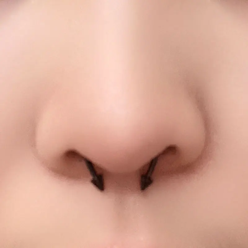 Новый стиль кольцо для носа Ложные перегородки Кольца Магнитные Нержавеющая