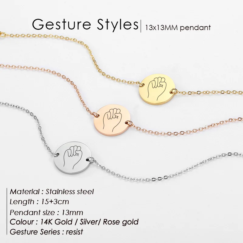 Персонализированный узор гравировка круглый браслет с подвесками для женщин