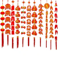 chinese red string chili fish firecracker strings spring festival hanging decoration new year supplies