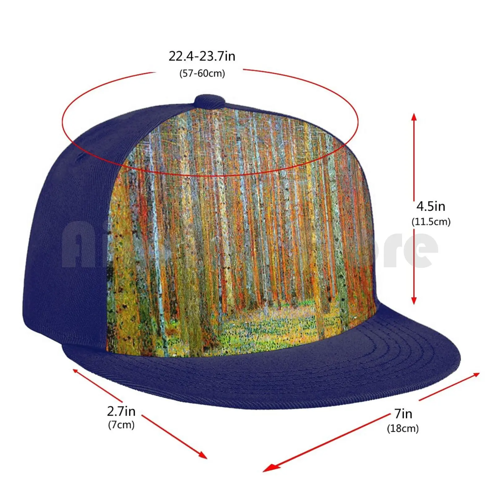 

Tannewald : Gustav Klimt Landscape Painting Print Baseball Cap Unisex Mesh Casual Print Adjustable Tannewald Gustav Klimt