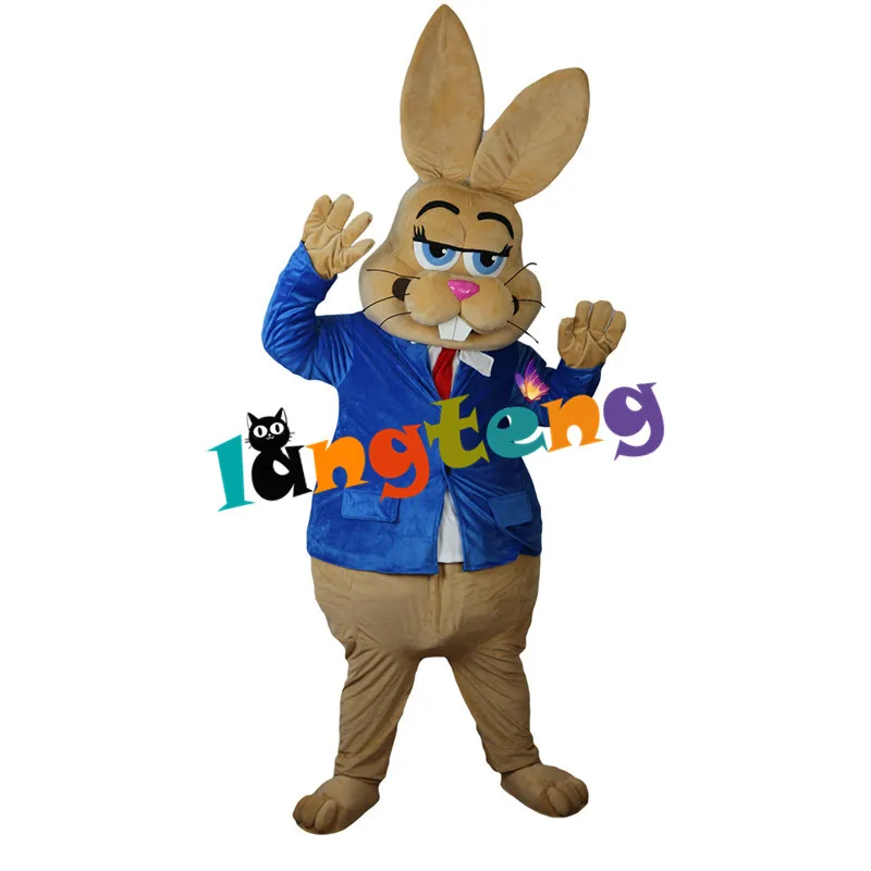 

805 Brown Rabbit Bunny Mascot Costume New Hot Easter Party Costumes Fancy Dress Kits Suit