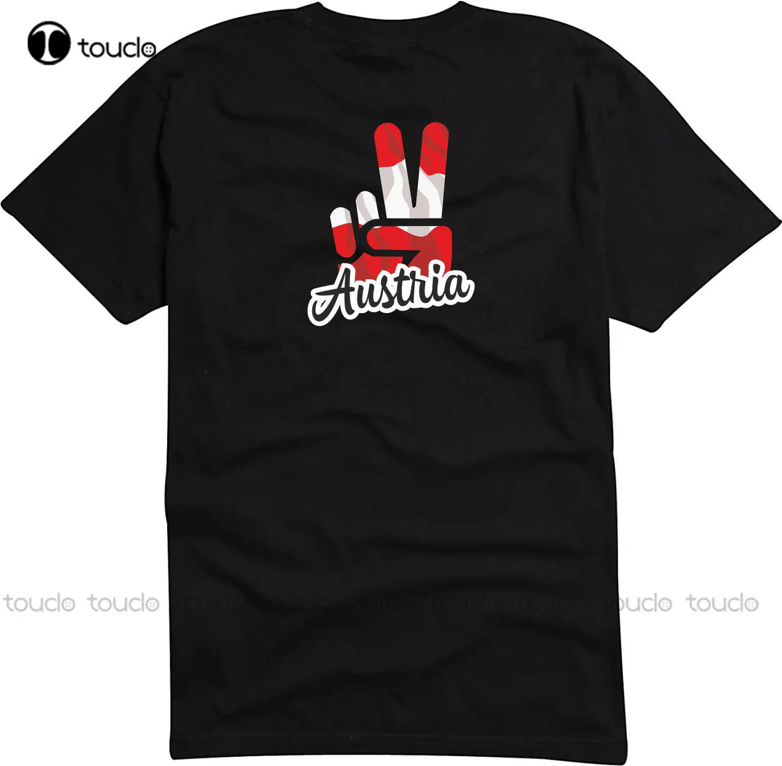 

Дизайнерская одежда, стильные футболки в стиле хип-хоп с круглым вырезом, Мужская футболка-Jdm/Die Cut-Flag-Австрия-Victory, футболка для футбола, улич...