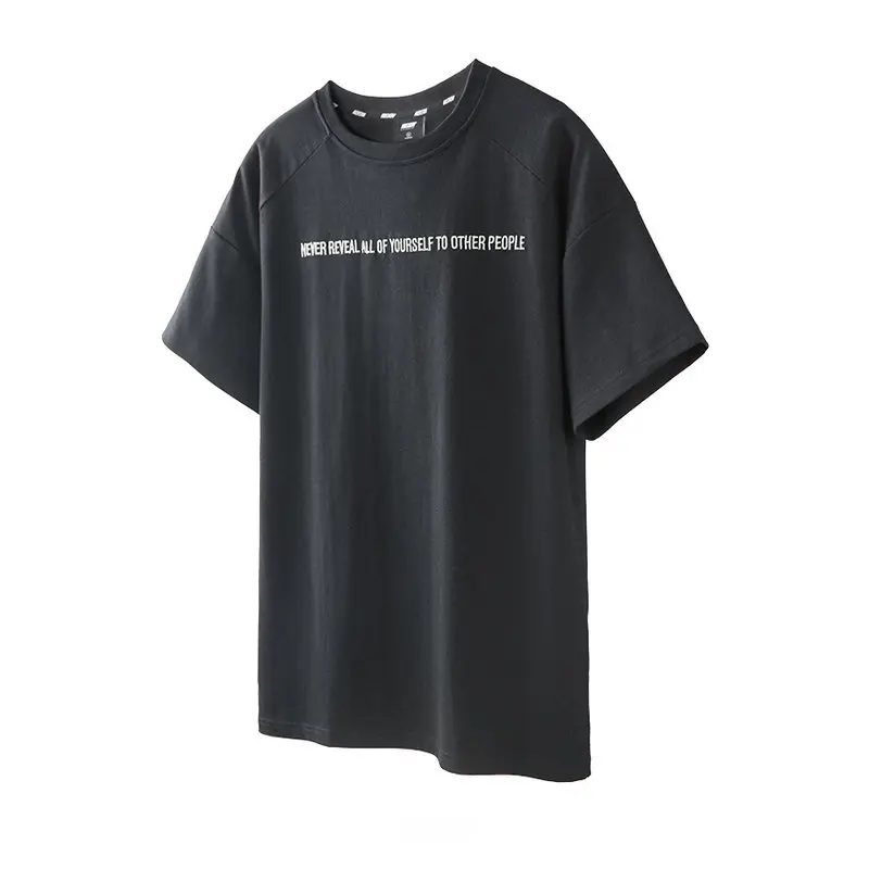 VIISHOW уличная Черная Мужская футболка с принтом брендовая Повседневная надписью