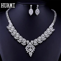 huami banquet top quality fine jewelry sets for women dress accessorie bridesmaids gift stud earrings lady fashion party bijoux