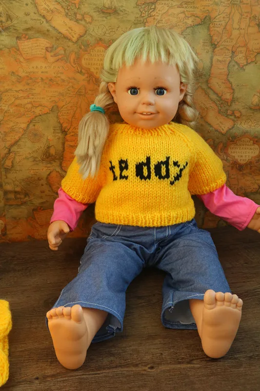 Симпатичный плюшевый мишка принцесса игровой домик кукла Bjd Кукла Одежда вязаные