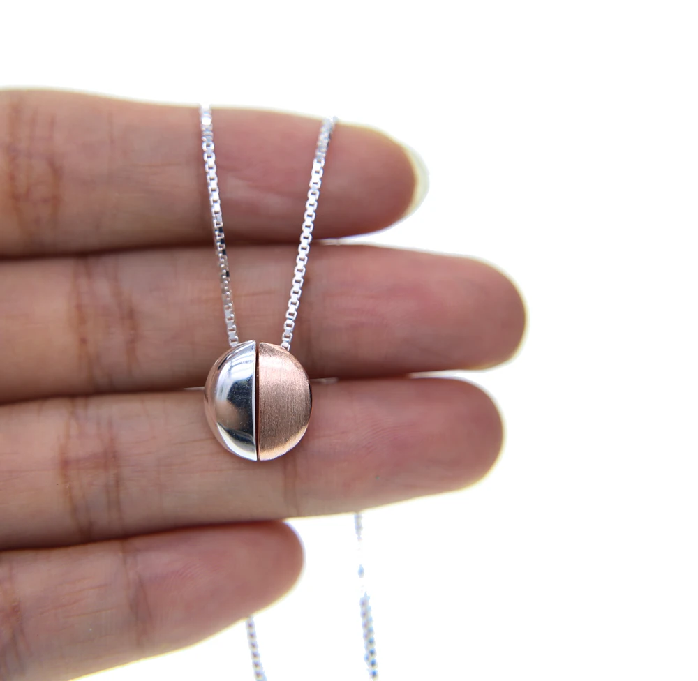 Цепочка из серебра 925 пробы с подвеской шариком|Ожерелья| |