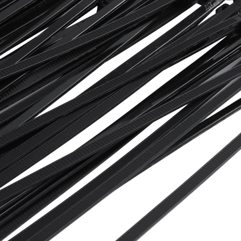 Черные нейлоновые кабельные стяжки HTHL на молнии упаковка 3 6x300 мм 200 шт. |