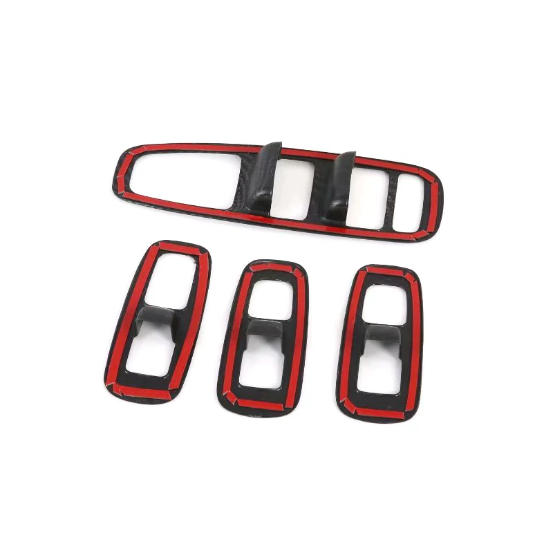 

For Hyundai Sonata 2020 2021 Carbon Style Car Door Window Switch Buttons Frame Decoration Cover Trim Car Styling