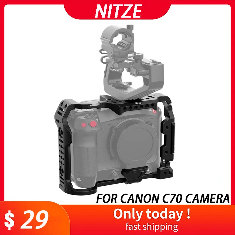 

NITZE CAMERA CAGE FOR CANON C70-T-C02A Aluminum Alloy Hot selling new product free shipping Support for wholesale fast delivery