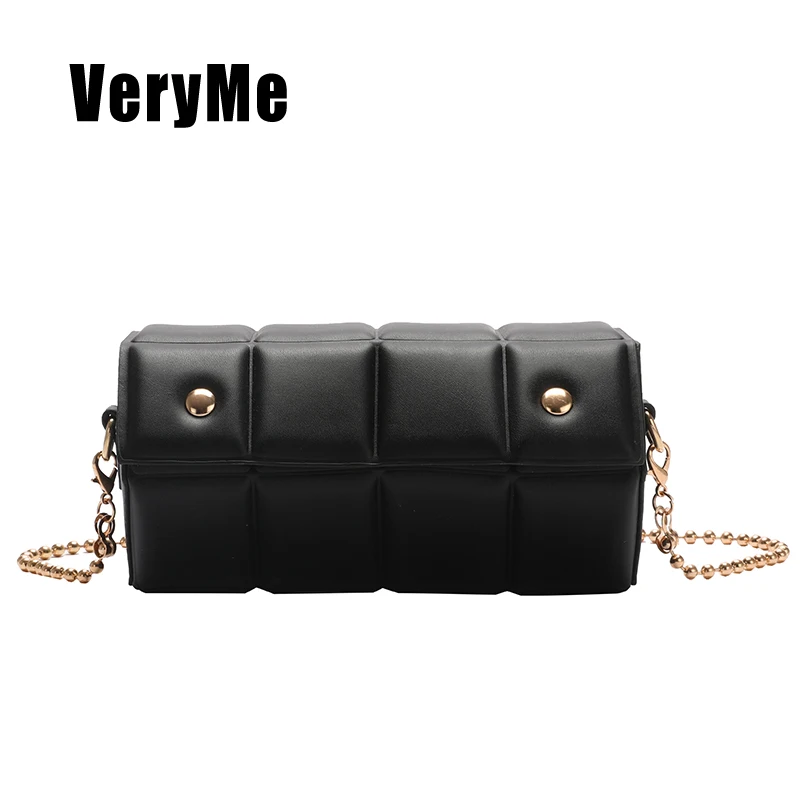 

VeryMe Fashion Casual Crossbody Pack Lattice Shape Shoulder Messenger Tote Bags For Women Luxury Designer Handbags