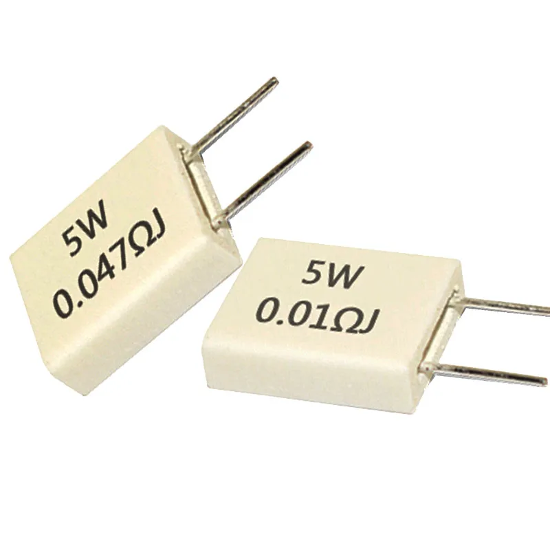 Вертикальный неиндуктивный керамический цементный резистор 10 шт. 5 Вт 0 01/0 015/0 02/0
